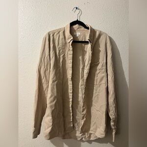 COS Men's Beige Lightweight Shirt Jacket